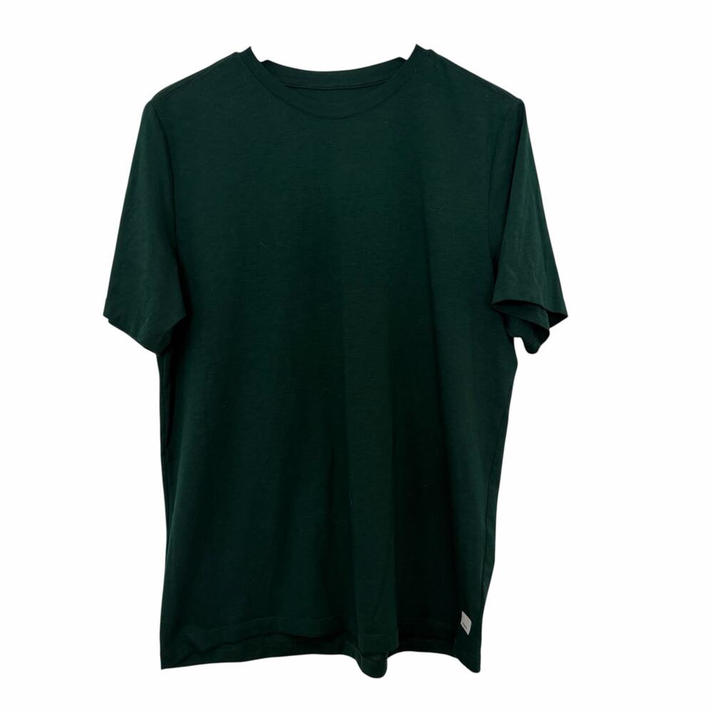 Vuori Green Current Tech Tee Short Sleeve Shirt Sz L